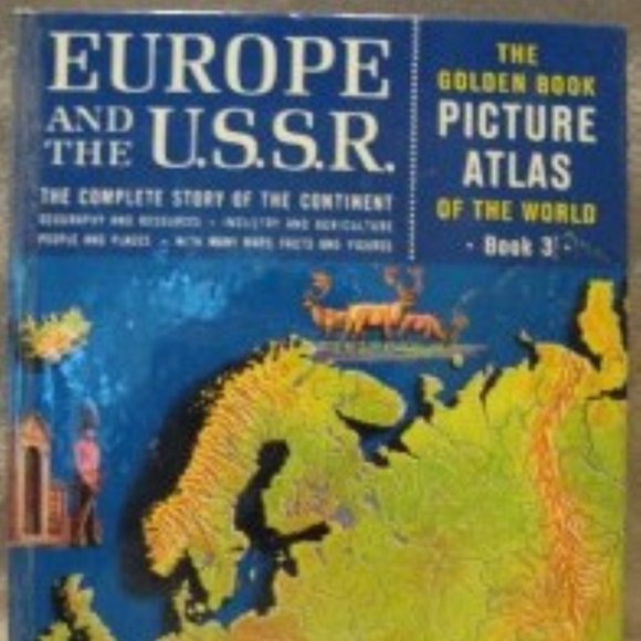 Atlas of the World Europe and USSR Book 3 - Maps / Facts / Figures - Golden Book - Picture 5 of 6
